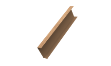 Декоративная накладка на столб универсальная 62х55 для забора жалюзи 0,45 Print Elite Honey Wood TwinColor (2,5м)