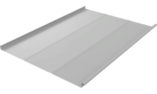 Фальц двойной стоячий Line Grand Line 0,45 Drap TX с пленкой на замках RAL 7047 телегрей 4