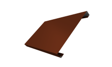 Ламель лицевая 200 забора жалюзи Texas Grand Line 0,5 Satin RAL 3009 оксидно-красный