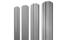 Штакетник Twin фигурный Grand Line 0,45 Drap TX RAL 7004 сигнальный серый