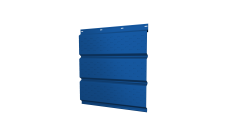 Софит металлический Grand Line полная перфорация 0,5 Satin с пленкой RAL 5005 сигнальный синий