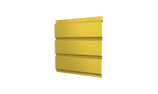 Софит металлический Grand Line центральная перфорация 0,45 PE с пленкой RAL 1018 цинково-желтый