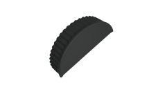 Заглушка торцевая Grand Line 0,5 PurPro Matt 275 RAL 7016 антрацитово-серый