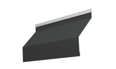 Ламель забора жалюзи Milan new Grand Line 0,5 Satin с пленкой RAL 7016 антрацитово-серый