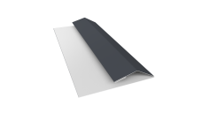 Планка финишная Блок-Хаус новый Grand Line 0,45 Drap RAL 7024 мокрый асфальт (2м)