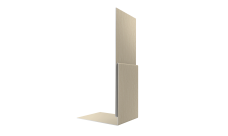 Планка приемная оконная Grand Line 0,45 Принт Элит Молочное дерево TwinColor (2м)