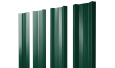 Штакетник М-образный A с прямым резом 0,45 PE-Double RAL 6005 зеленый мох