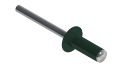 Заклёпка вытяжная Daxmer 4,0х10 RAL 6005 (10х1000шт) ал/ст