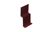 Стартовый профиль фибросайдинга Grand Line 0,7 PE с пленкой RAL 3005 красное вино (3м)