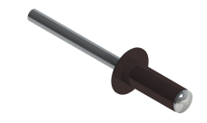 Заклёпка вытяжная Daxmer 4,0х10 RAL 8017 (10х1000шт) ал/ст