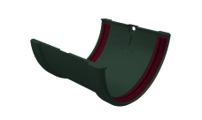 Соединитель желобов Классика 120 ПВХ Grand Line зелёный (RAL 6005)