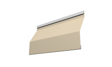 Ламель забора жалюзи Milan Slim 0,45 Drap TX RAL 1015 светлая слоновая кость