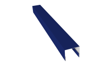 Планка П-образная заборная 24 Grand Line 0,45 PE с пленкой RAL 5002 ультрамариново-синий (3м)