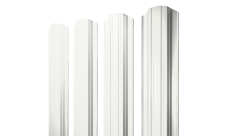 Штакетник Прямоугольный фигурный 0,45 PE RAL 9003 сигнальный белый