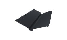 Планка ендовы верхней 115х30х115 0,45 Drap TwinColor RAL 7024 мокрый асфальт (2м)