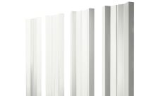 Штакетник М-образный A с прямым резом Grand Line 0,5 Satin RAL 9003 сигнальный белый