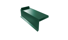 Планка торцевая сегментная Квадро профи Левая 0,5 Satin RAL 6005 зеленый мох