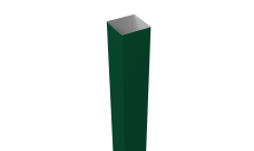 Столб 60х60х2,0х3000 Colority Black металл неоцинкованный с полимерным покрытием RAL 6005 GL