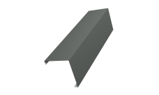 Декоративная накладка на столб универсальная угловая 60х60 для забора жалюзи 0,45 PE RAL 7005 мышино-серый (2м)