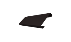 Ламель лицевая 100 забора жалюзи Texas Grand Line 0,45 Drap-double TX RAL 9005 черный