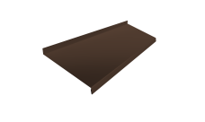 Отлив простой 200 Grand Line 0,5 Сатин матовый RAL 8017 шоколад (2м)