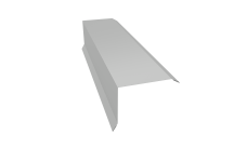 Планка торцевая 80х100 0,45 Drap TX RAL 7047 телегрей 4 (2м)