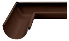 Угол желоба внутренний GL PU Matt 90 гр 125 мм RAL 8017 шоколад