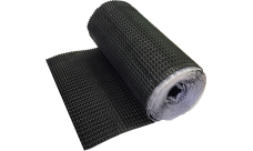 Лента для примыкания гофрированная алюминиевая Optima черная 280мм (5м)