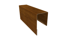 Планка П-образная заборная 17 Grand Line 0,45 Print-Double Elite Golden Wood (3м)