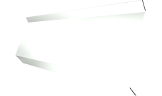 Планка примыкания в штробу 60 Grand Line 0,45 PE с пленкой RAL 9003 сигнальный белый (2м)