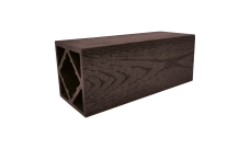 Столб ДПК Grand Line 100х100мм тиснение (на трубу) Венге 1м (ШТх4)