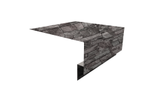 Планка околооконная сложная 200х75х18 (j-фаска) 0,45 Print Elite Fine Stone TwinColor (2м)