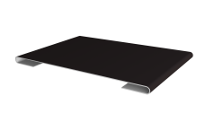 Планка стыковочная 0,45 Drap TX RAL 9005 черный (2м)