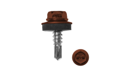 Саморез по металлу Daxmer 5,5х19 (250шт) сверло №3 RAL 8004