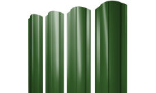 Штакетник Круглый фигурный 0,45 PE RAL 6002 лиственно-зеленый