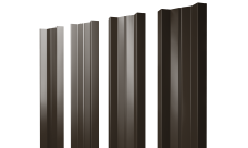 Штакетник М-образный A с прямым резом Grand Line 0,5 PurPro Matt 275 RR 32 темно-коричневый