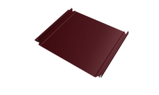 Кликфальц Double Pro Grand Line 0,5 Сатин матовый ТХ с пленкой на замках RAL 3005 красное вино