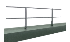 Ограждение кровельное для парапета на плоскую кровлю RAL 7004(2,0х0,9м)