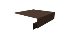 Планка околооконная сложная 250х50х12 (j-фаска) Grand Line 0,45 Drap-double TX RAL 8017 шоколад (2м)