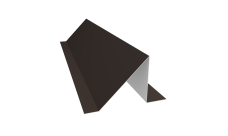 Планка снегозадержания 0,5 GreenCoat Pural BT с пленкой RR 32 темно-коричневый (RAL 8019 серо-коричневый) (2м)