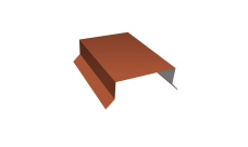Парапетная крышка прямая 100мм 0,45 Drap ST RAL 8004 терракота (2,5м)