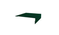 Планка мансардная 0,45 PE-Double с пленкой RAL 6005 зеленый мох (3м)