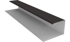 Планка П-образная Экобрус Grand Line 0,5 Сатин матовый ТХ RR 32 темно-коричневый (3м)