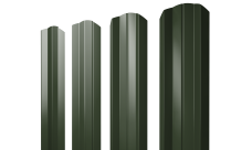 Штакетник М-образный A фигурный Grand Line 0,5 Satin Matt TX RAL 6020 хромовая зелень