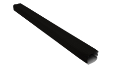 Труба прямоугольная Vortex Matt 1м RAL 9005