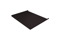 Фальц двойной стоячий Grand Line 0,45 Drap ТХ двухсторонний с пленкой на замках RAL 9005 черный