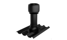 Комплект утеплённой трубы для Черепицы Ондулин черный