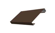 Ламель лицевая 125 забора жалюзи Texas 0,5 PE RAL 8017 шоколад