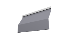 Ламель забора жалюзи Милан Слим Grand Line 0,45 Drap ТХ RAL 7004 сигнальный серый