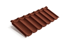 Лист композитной черепицы Metrotile Mistral скарлет